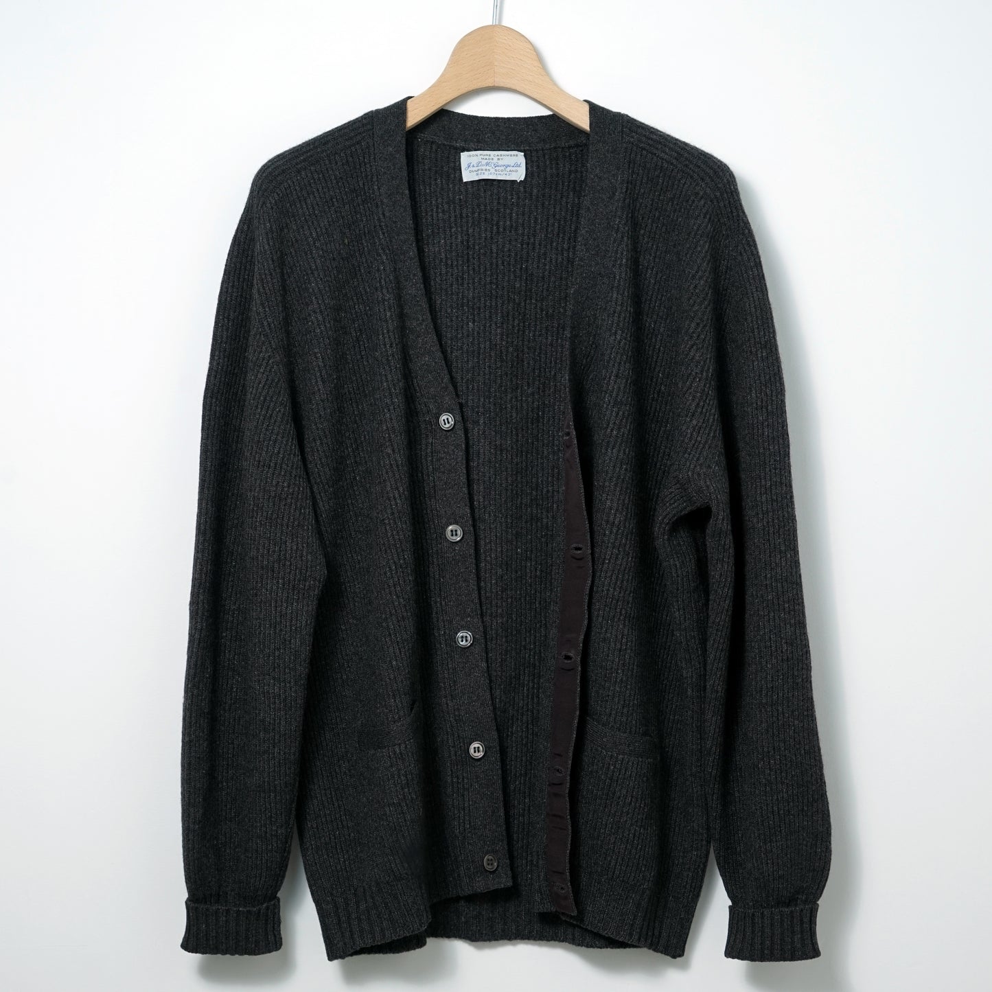 J.&D. McGeorge Cashmere Cardigan / Late '70-Early ’80s (Made in Scotland)