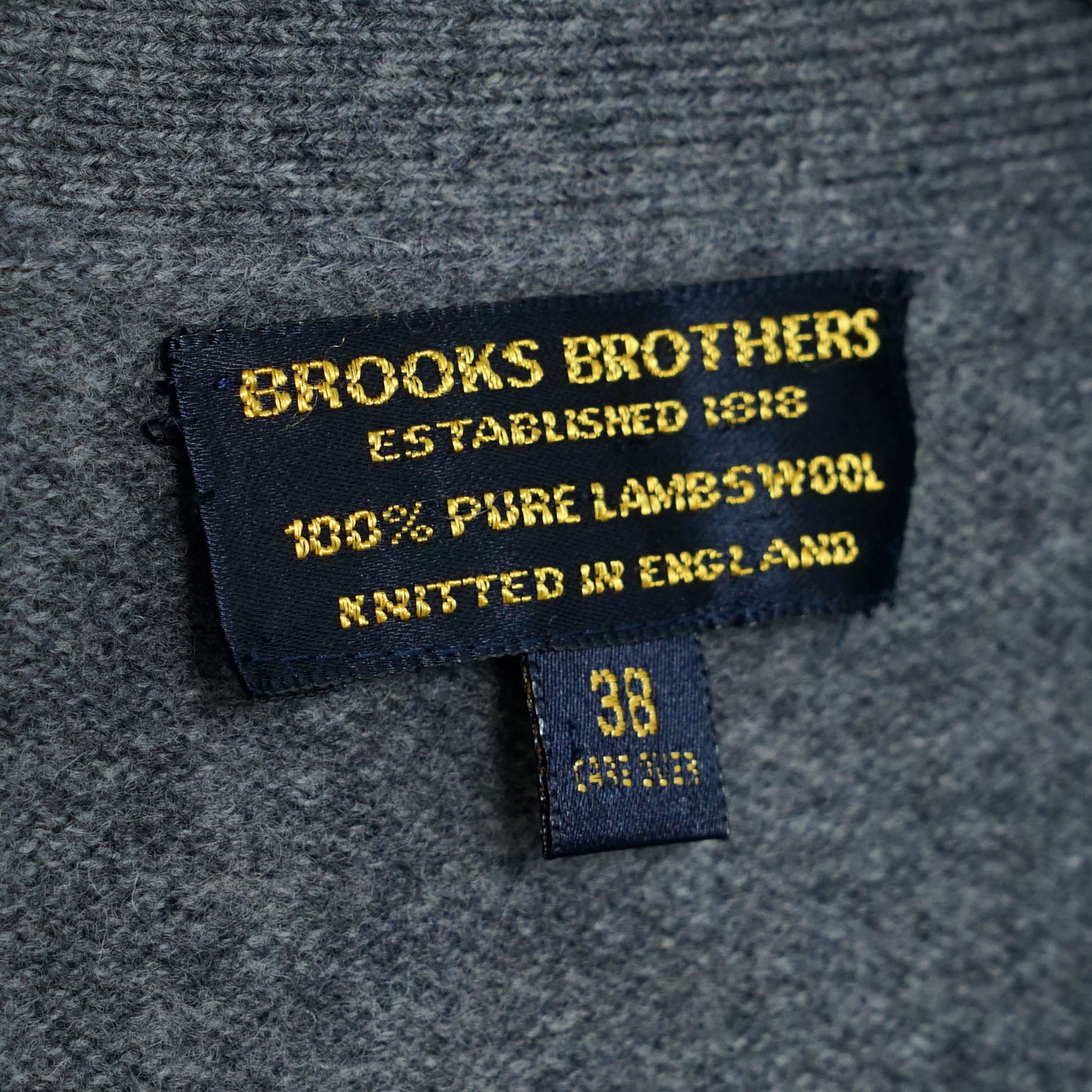 Brooks Brothers Lambs Wool Cardigan / Late ’80s–Early '90s (Made in England)