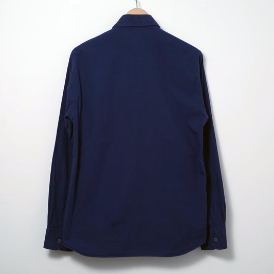 agnès b. homme Cotton Stripe Shirt / Late ’90s-Early '00s (Made in France)