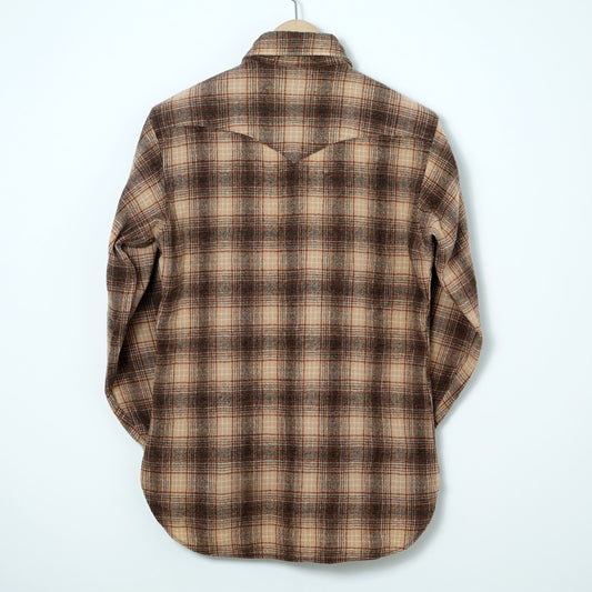 Pendleton Wool Check Western Shirt / Mid ’70s–Early ’80s (Made in USA)
