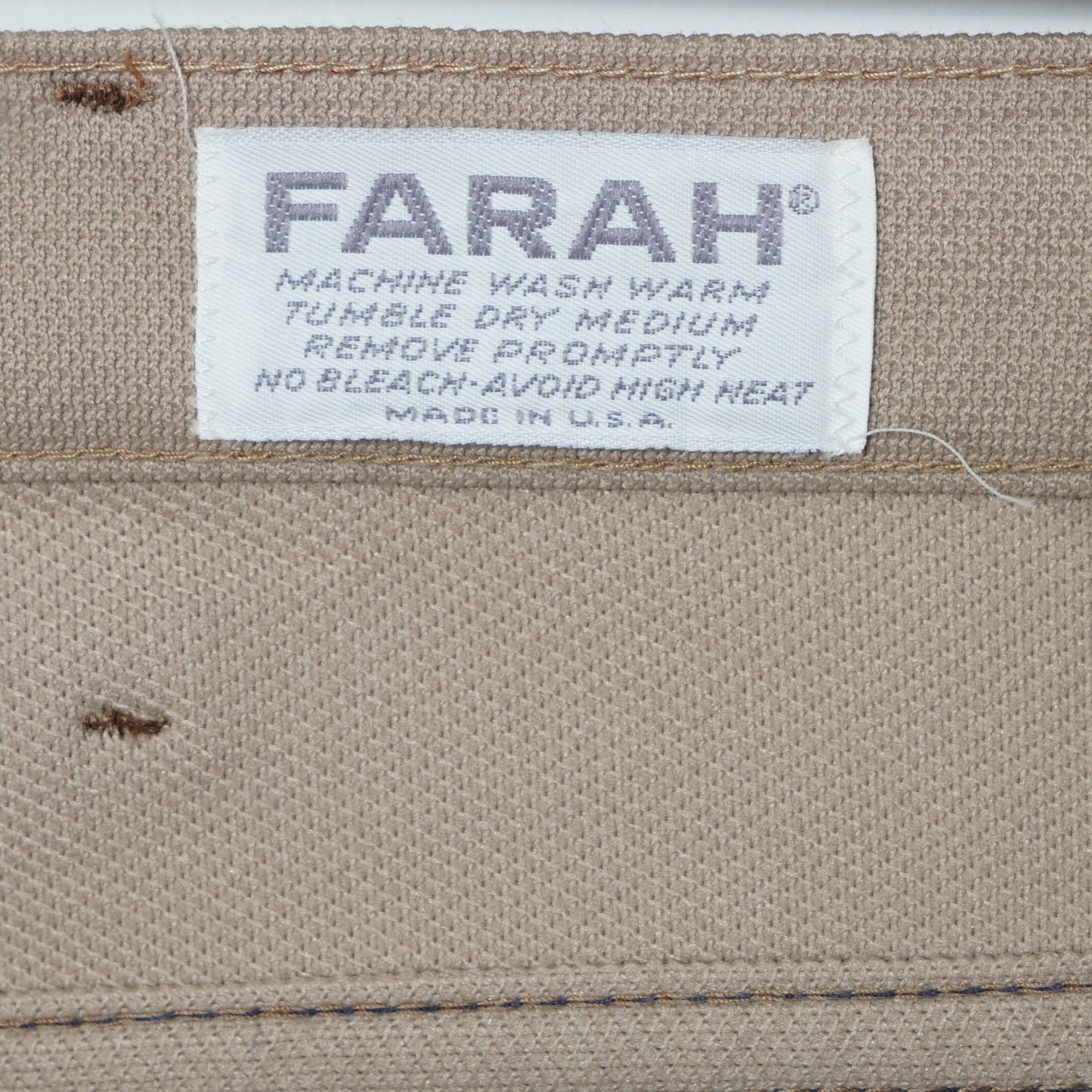 Farah Flare Twill Pants / Mid ’70s- Late ’70s (Made in USA)