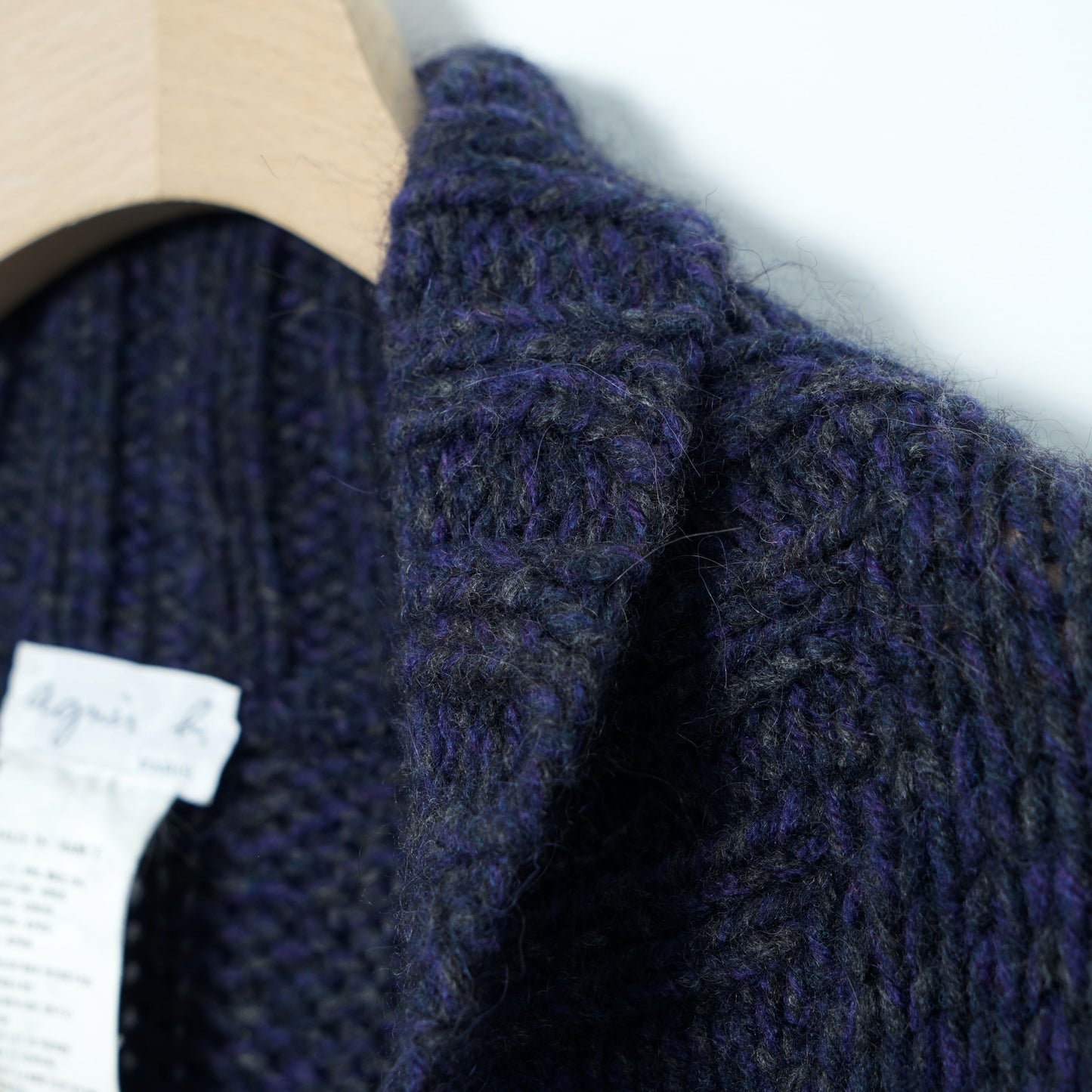 agnès b. Shawl-collar Long Cardigan / Late ’90s-Early '00s (Made in France)