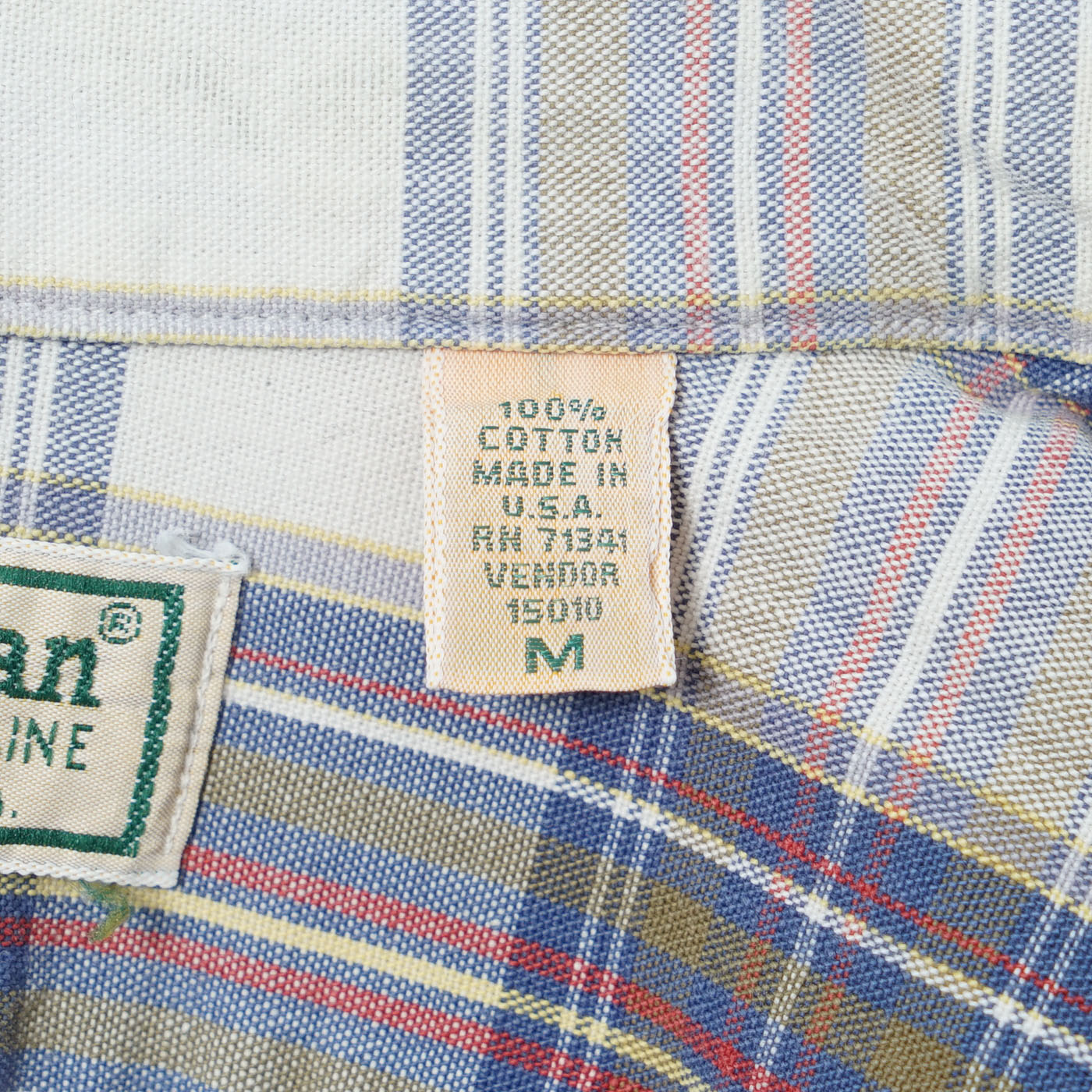 L.L.Bean Cotton Check Shirt/ Late ’80s–Early ’90s (Made in USA)
