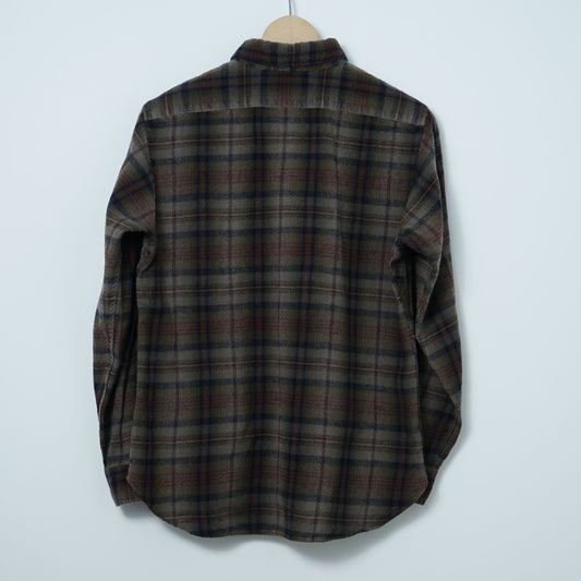 Pendleton Wool Check B/D Shirt / Late '70s-Early '80s (Made in USA)