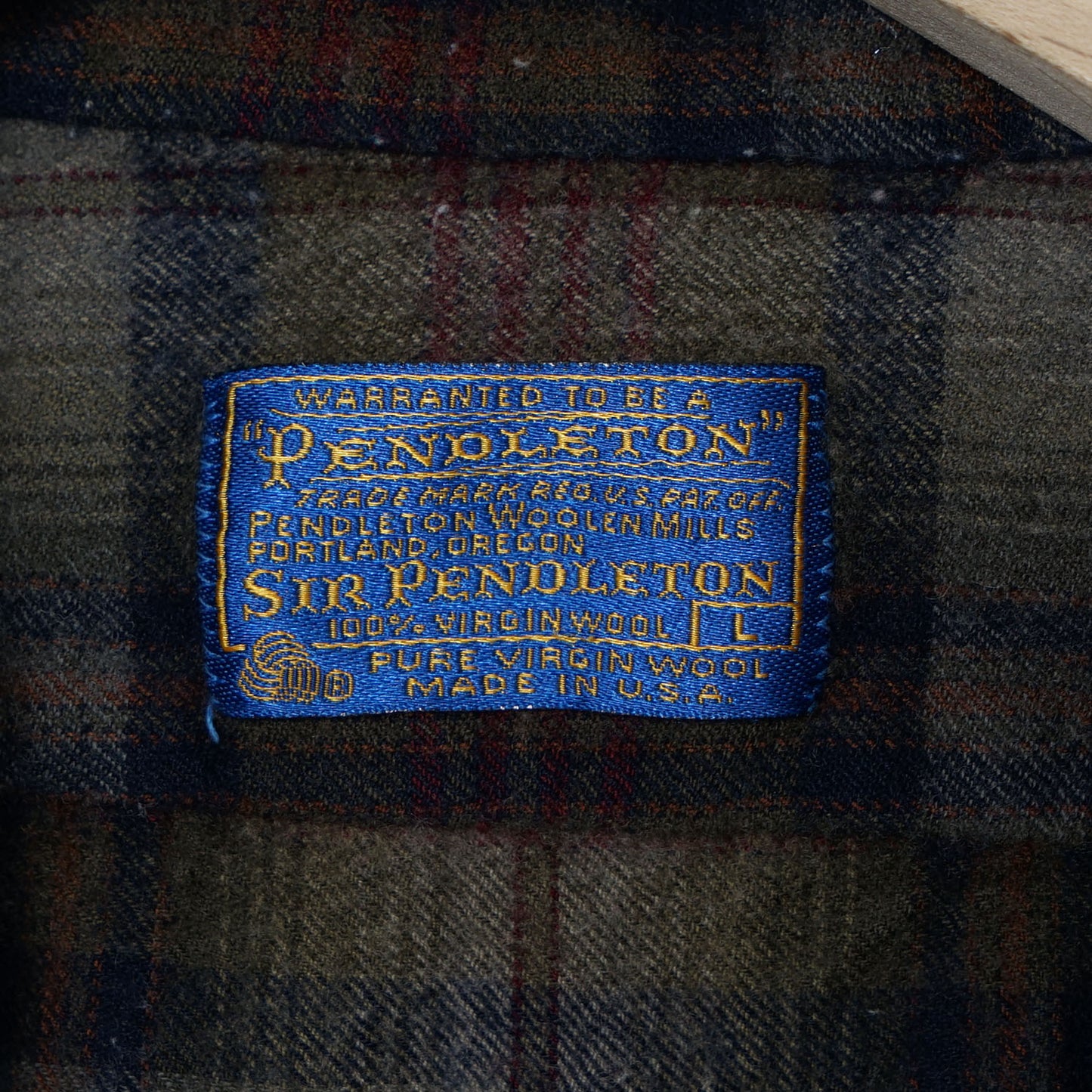 Pendleton Wool Check B/D Shirt / Late '70s-Early '80s (Made in USA)