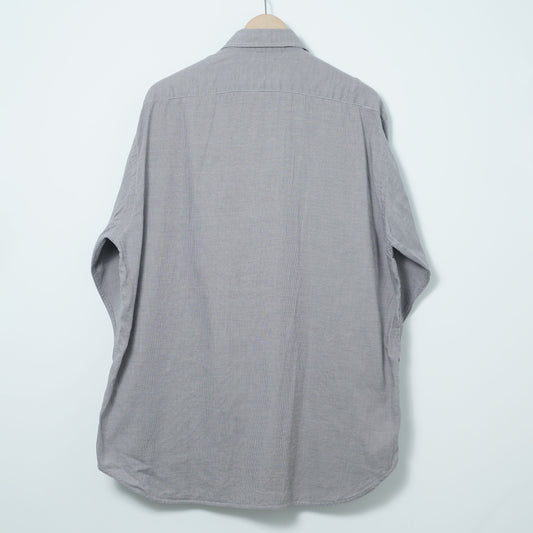 Burberrys of London Cotton Micro Check Shirt / Late '80s-Early '90s (Made in France)
