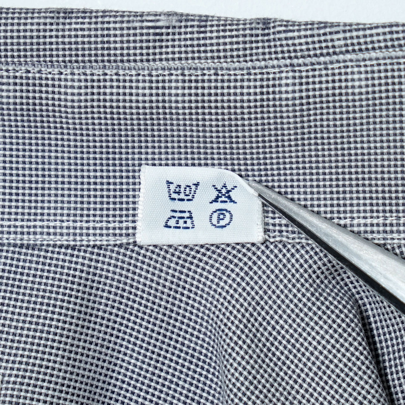 Burberrys of London Cotton Micro Check Shirt / Late '80s-Early '90s (Made in France)