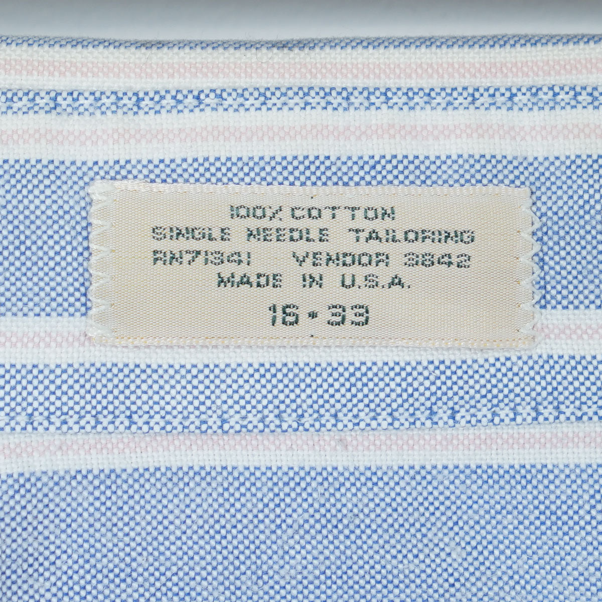 L.L.Bean Cotton Oxfort BD Shirt / Early '90-Mid ’90s (Made in USA)
