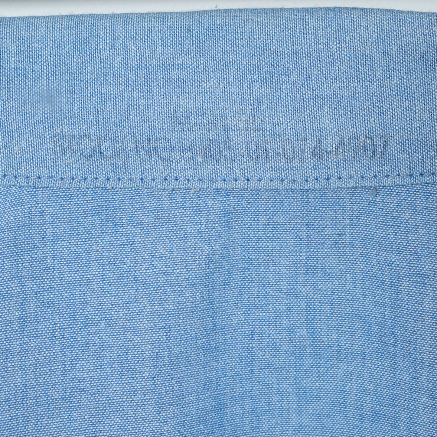 U.S. Military Blue Chambray Utility Shirt / Late '70s-Early '80s (Made in USA)