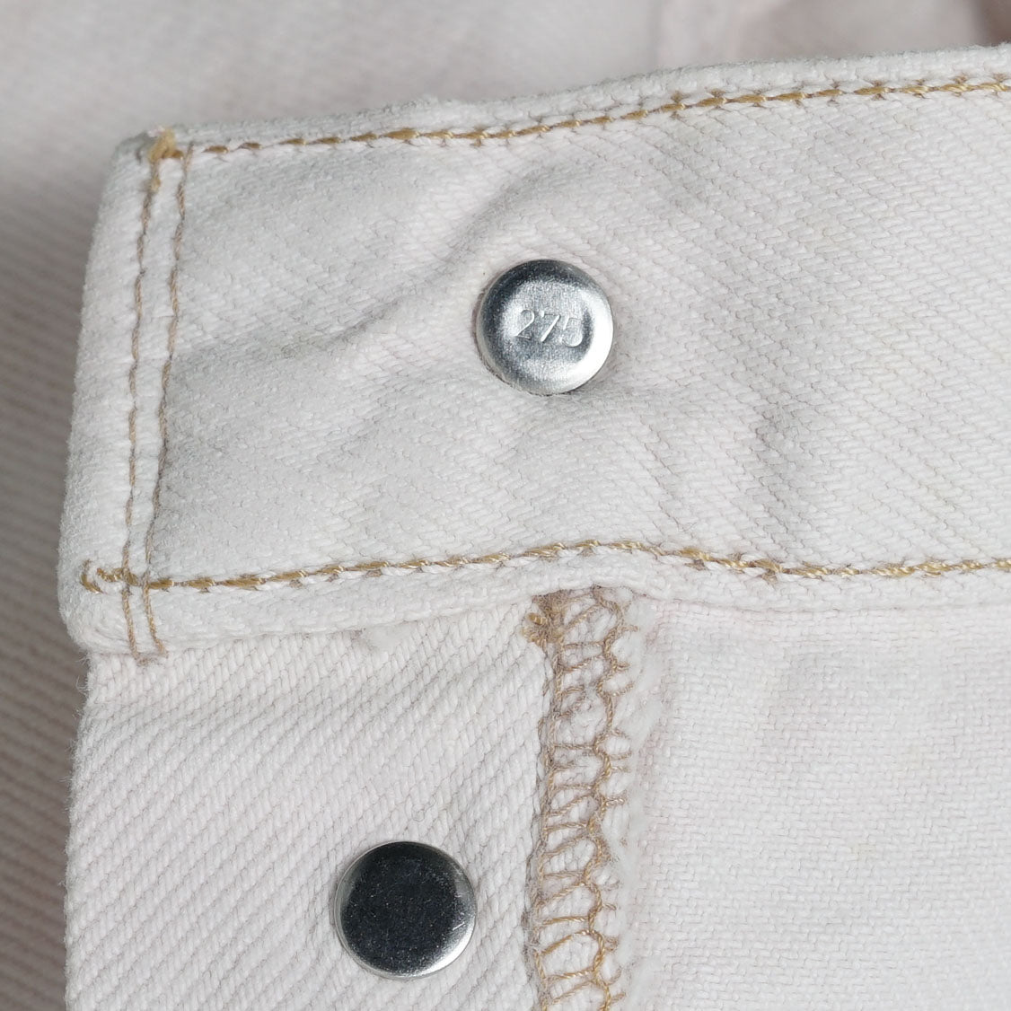 Levi’s 5 Pocket White Denim Pants / Mid '90s (Made in France)