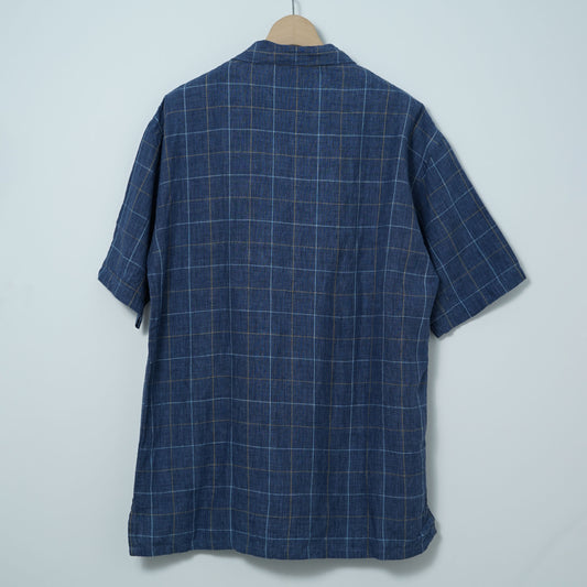 Dunhill Linen Check Shirt / Early ’90s-Mid '90s (Made in England)