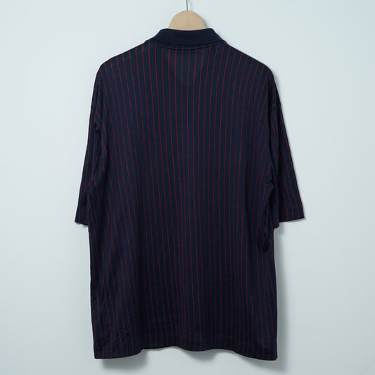 Dunhill Cotton Stripe Polo Shirt / Late ’90s-Early '00s (Made in Italy)