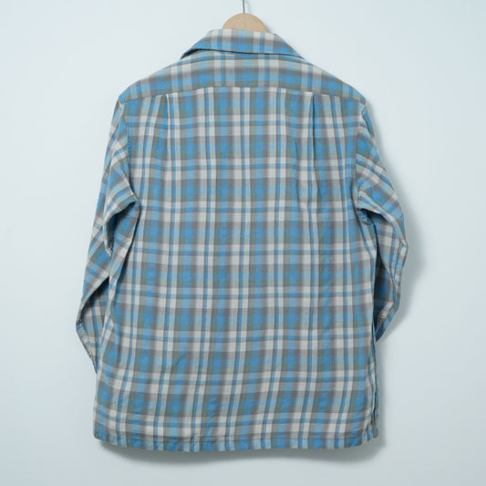 Pendleton Open Collar Wool Check Shirt / Late ’60s–Early ’70s (Made in USA)