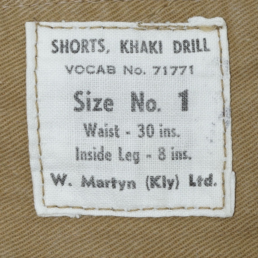British Army Cotton Drill Gurkha Shorts / Late ’60s-Early '70s (Made in UK)