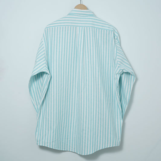 Arrow Dover Cotton-Polyester Stripe BD Shirt / Late ’80s–Early ’90s (Made in USA)