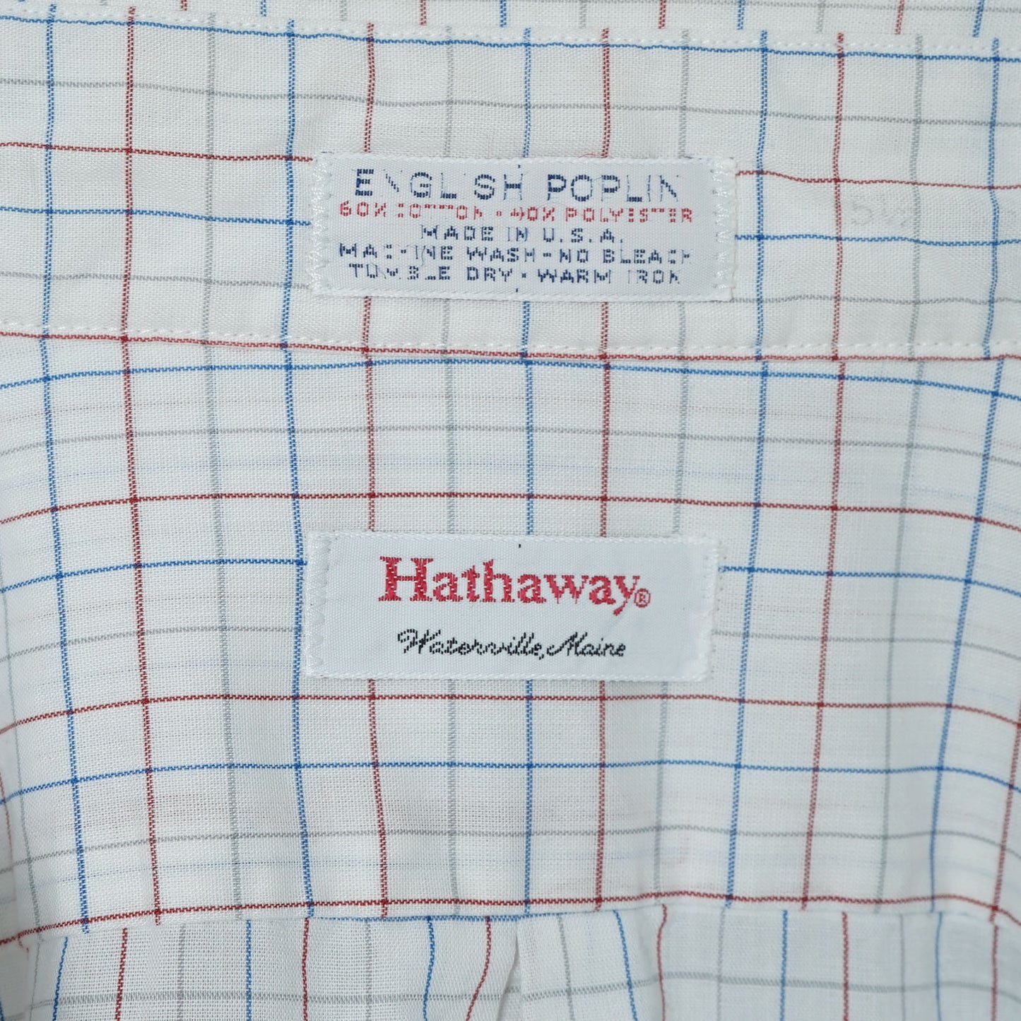 Hathaway Cotton BD Shirt / Late ’80s–Early ’90s (Made in USA)