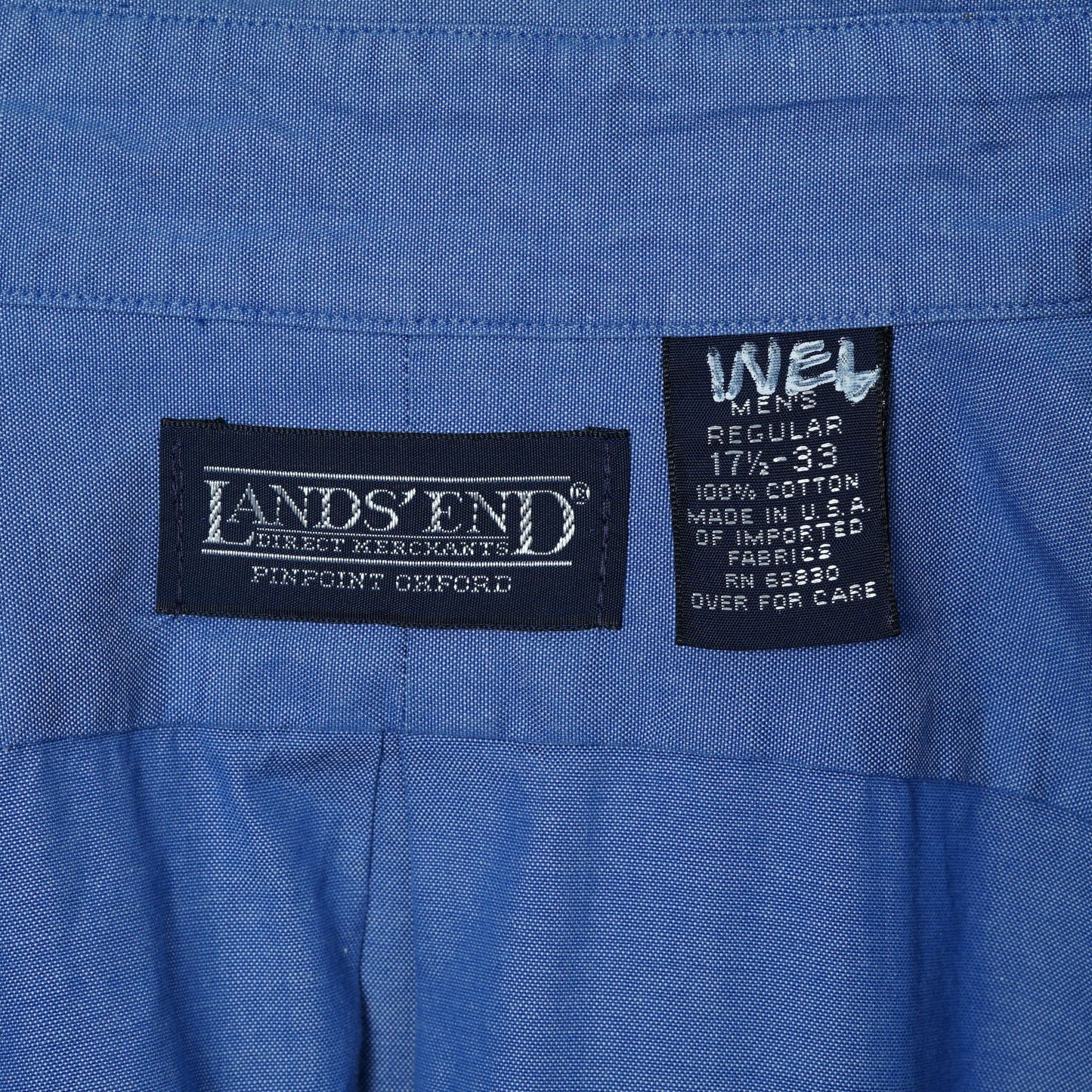 Lands’ End Cotton Pinpoint Oxford BD Shirt / Early ’90s–Mid ’90s (Made in USA)