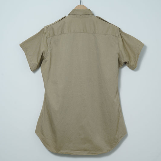 U.S. Military Cotton Sateen Utility Shirt / Late '60s-Early '70s (Made in USA)