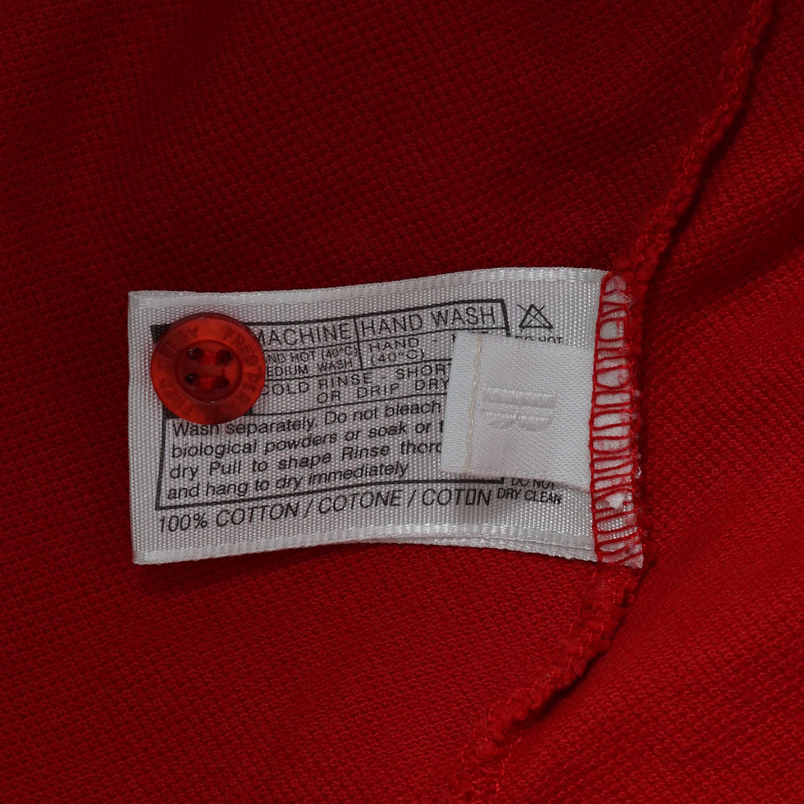 Fred Perry Cotton Pique Polo Shirt / Early ’00s-Mid '00s (Made in Italy)