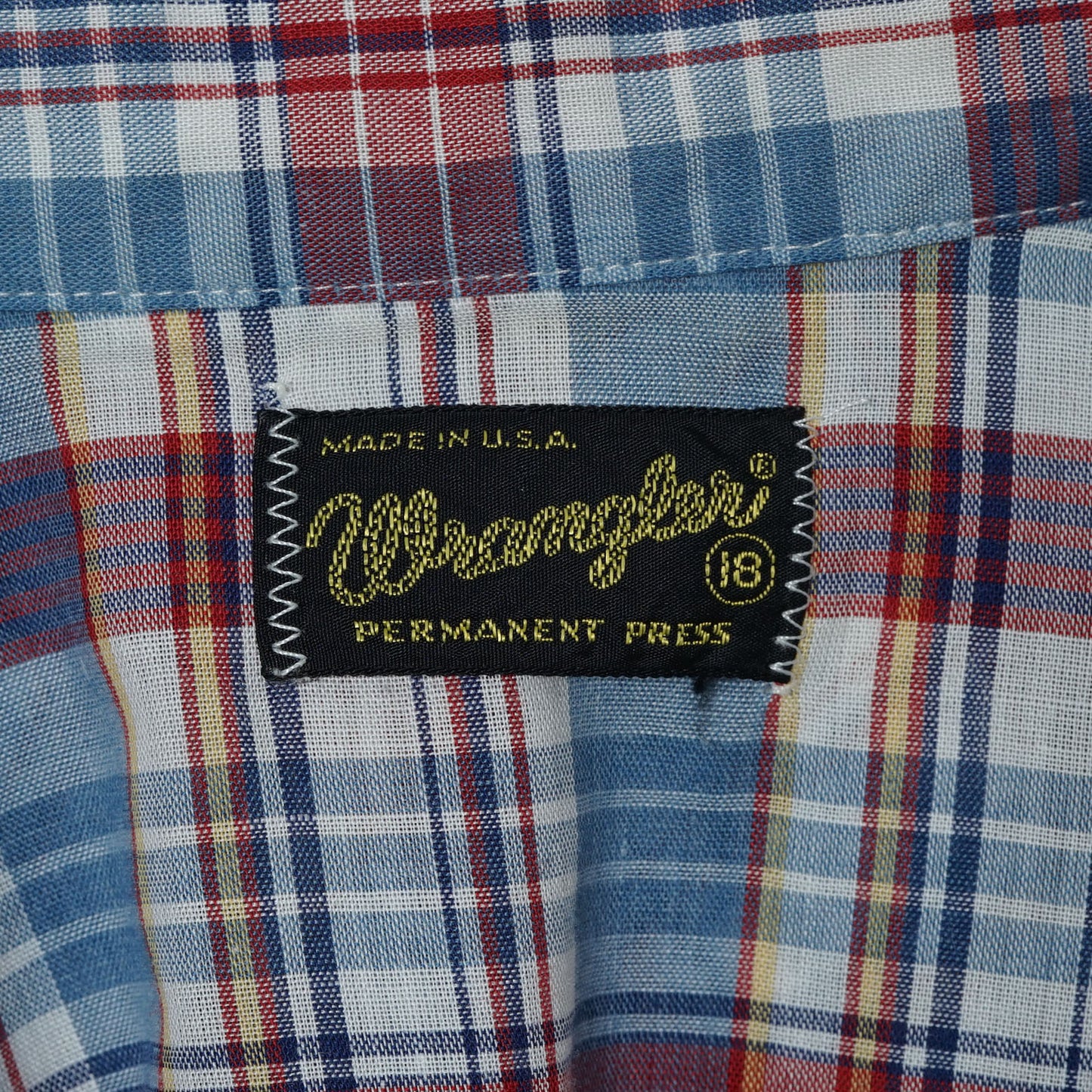 Wrangler Short-sleeve Western Shirt / Late '70s-Early '80s (Made in USA)