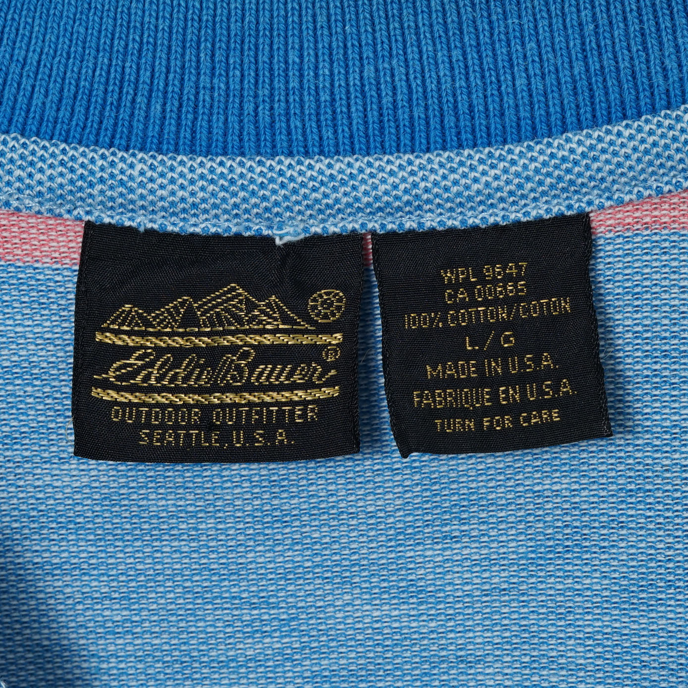Eddie Bauer Cotton Pique Polo Shirt / Early ’90s-Mid '90s (Made in USA)