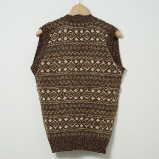 Brooks Brothers Wool Knit Vest / Late '90s-Early '00s (Made in Great Britain)
