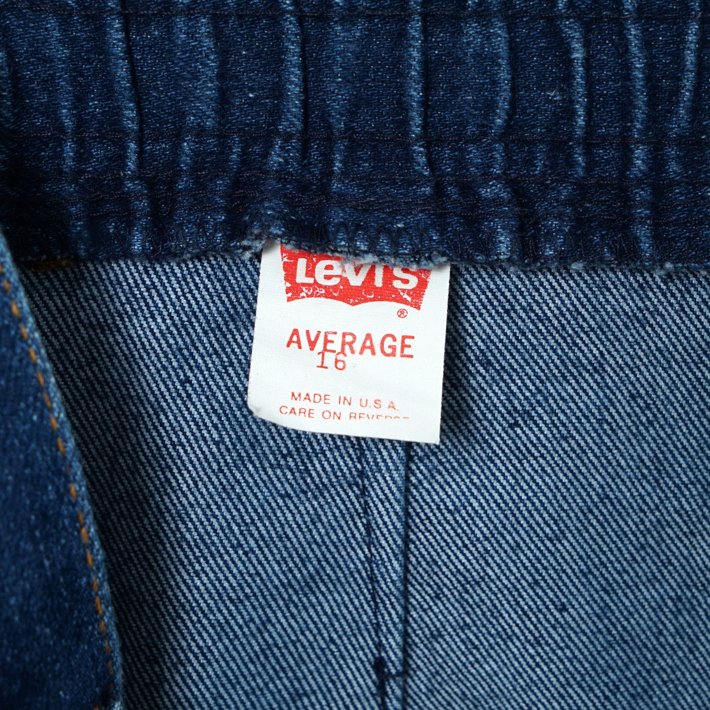 Levi’s “AVERAGE 16” Denim Pants / Late ’80s–Early ’90s (Made in USA)