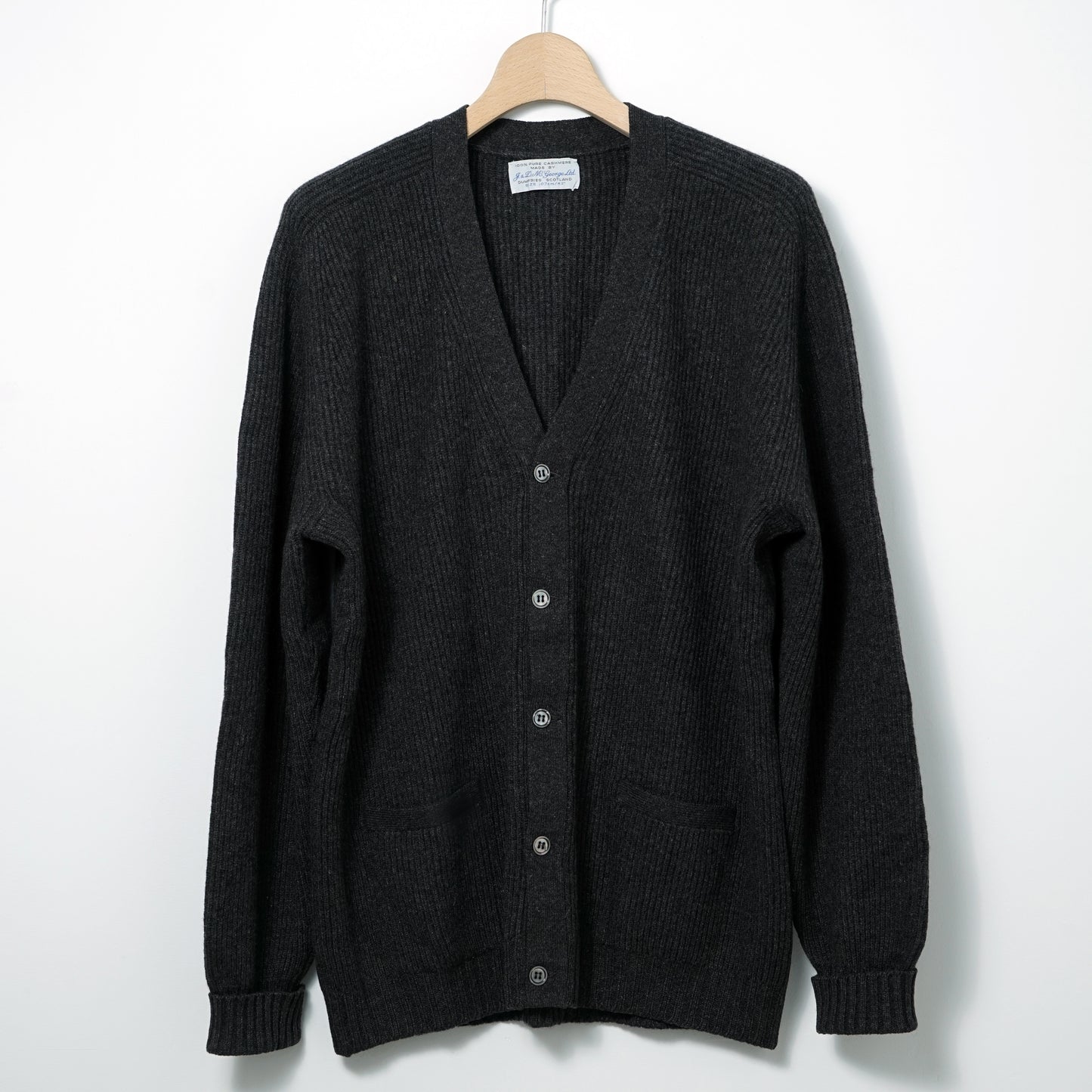 J.&D. McGeorge Cashmere Cardigan / Late '70-Early ’80s (Made in Scotland)