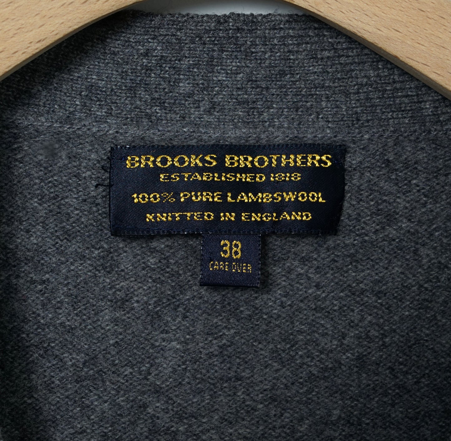 Brooks Brothers Lambs Wool Cardigan / Late ’80s–Early '90s (Made in England)