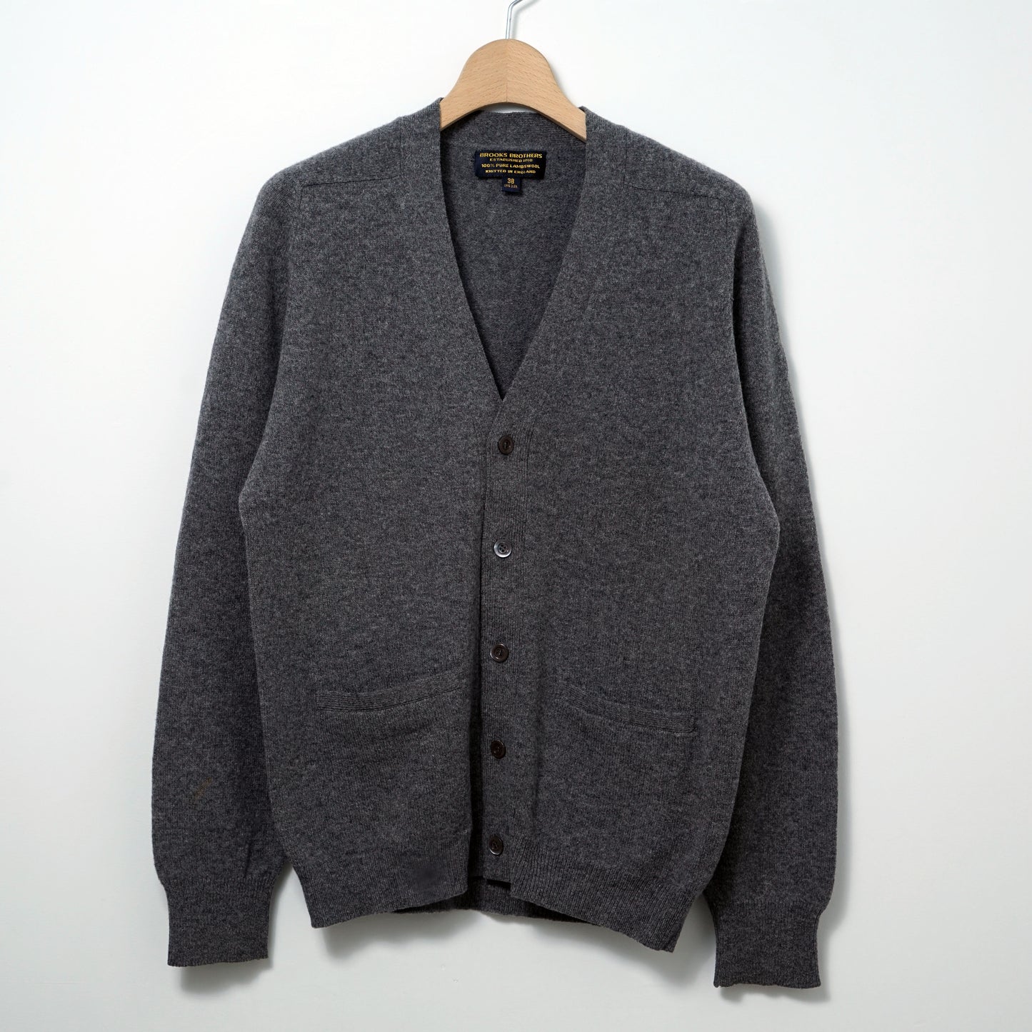 Brooks Brothers Lambs Wool Cardigan / Late ’80s–Early '90s (Made in England)