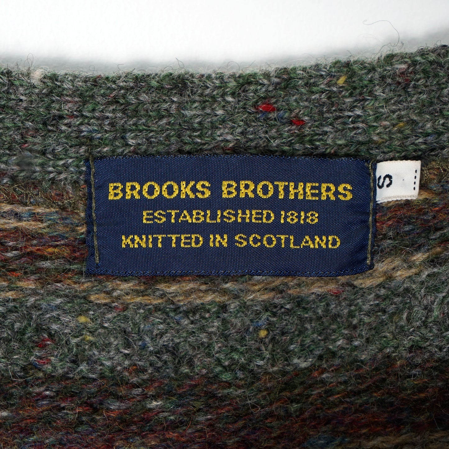 Brooks Brothers Wool Knit Vest / ’90s–Early '00s (Made in Scotland)