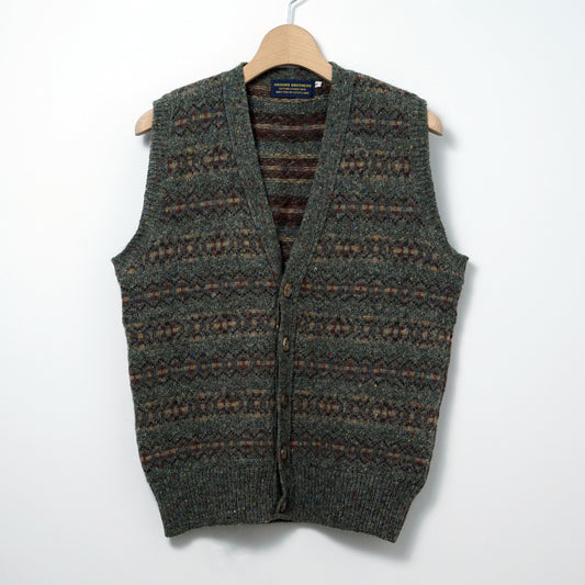 Brooks Brothers Wool Knit Vest / ’90s–Early '00s (Made in Scotland)