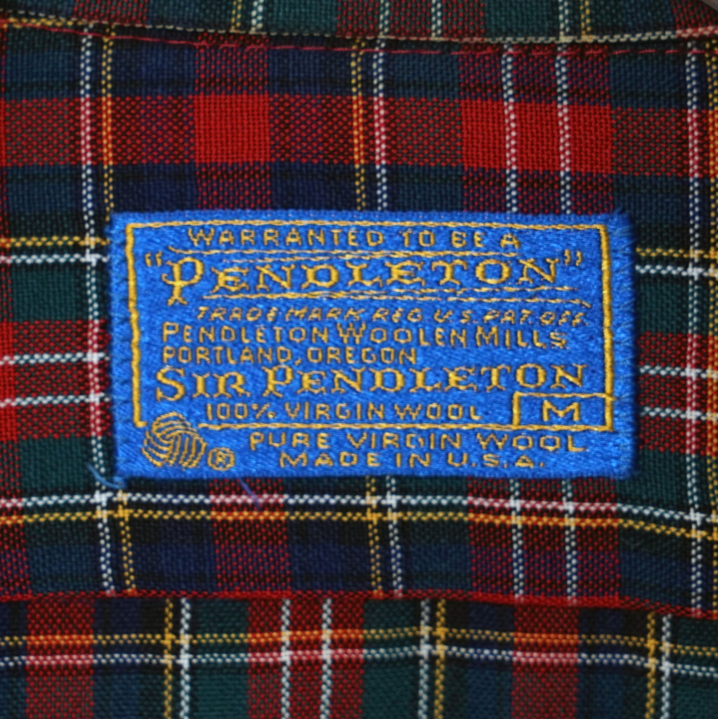 Pendleton Wool BD Shirt / Mid ’60s–Early ’70s (Made in USA)