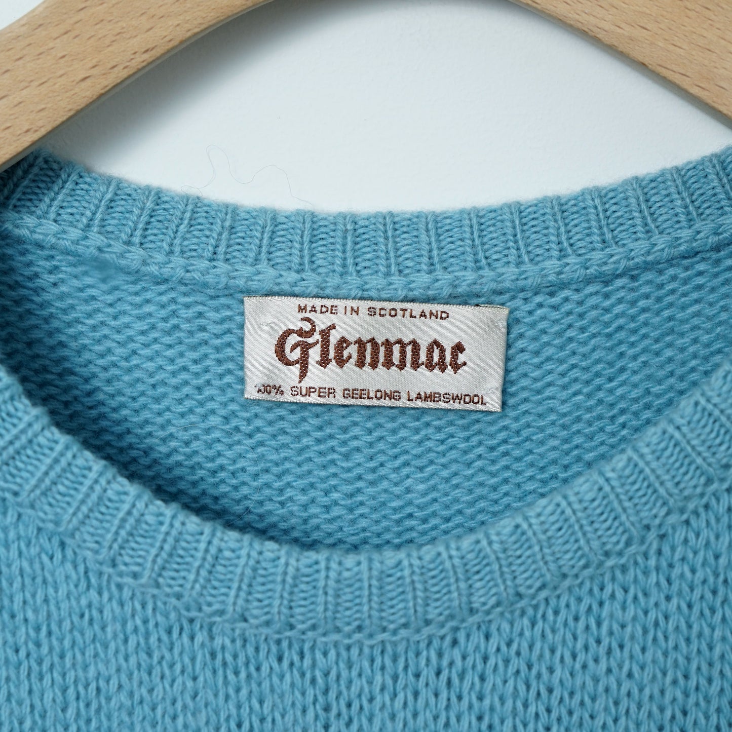 Glenmac Super Geelong Lambswool Sweater / Late '90s-Early '00s (Made in Scotland)