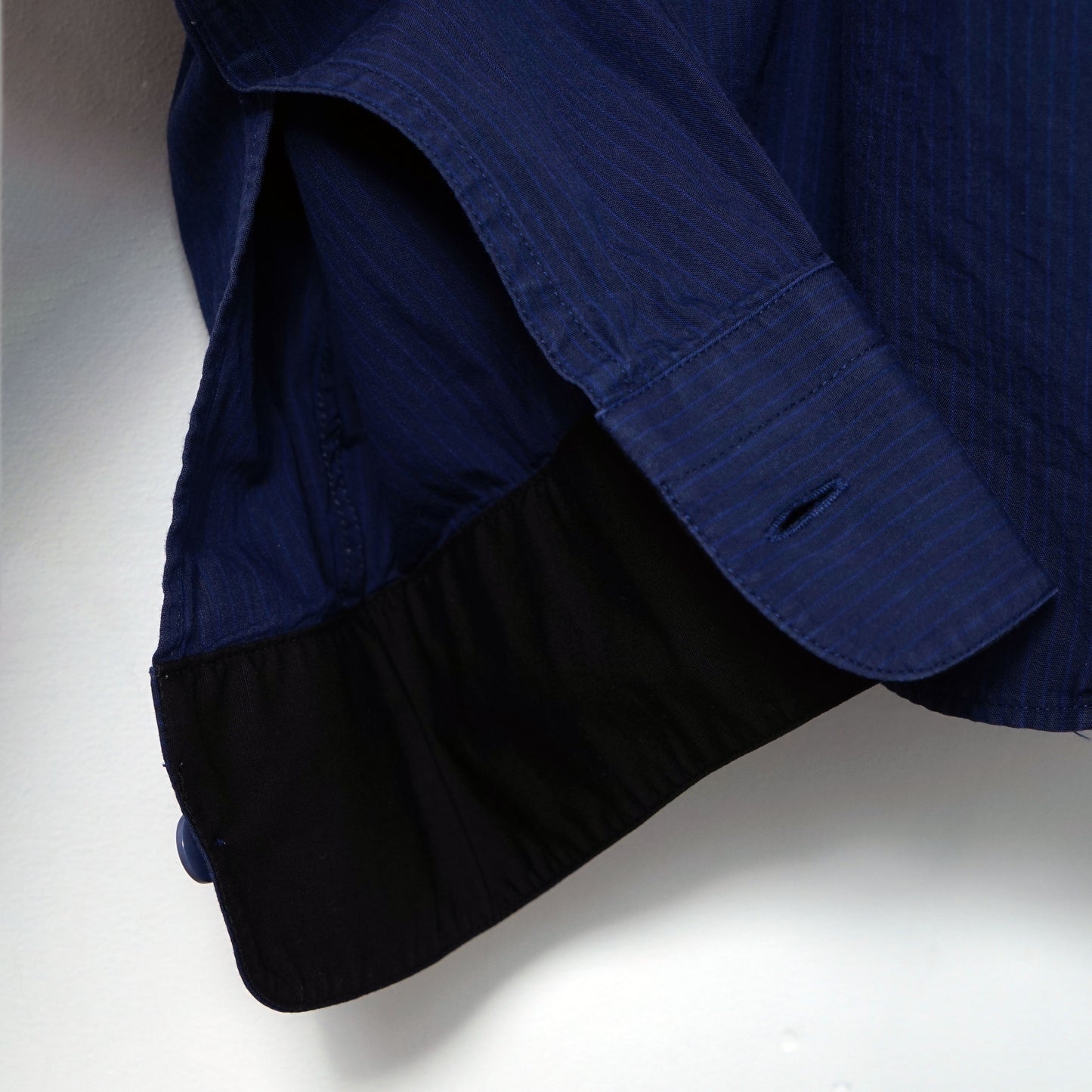 agnès b. homme Cotton Stripe Shirt /  Late ’90s-Early '00s (Made in France)