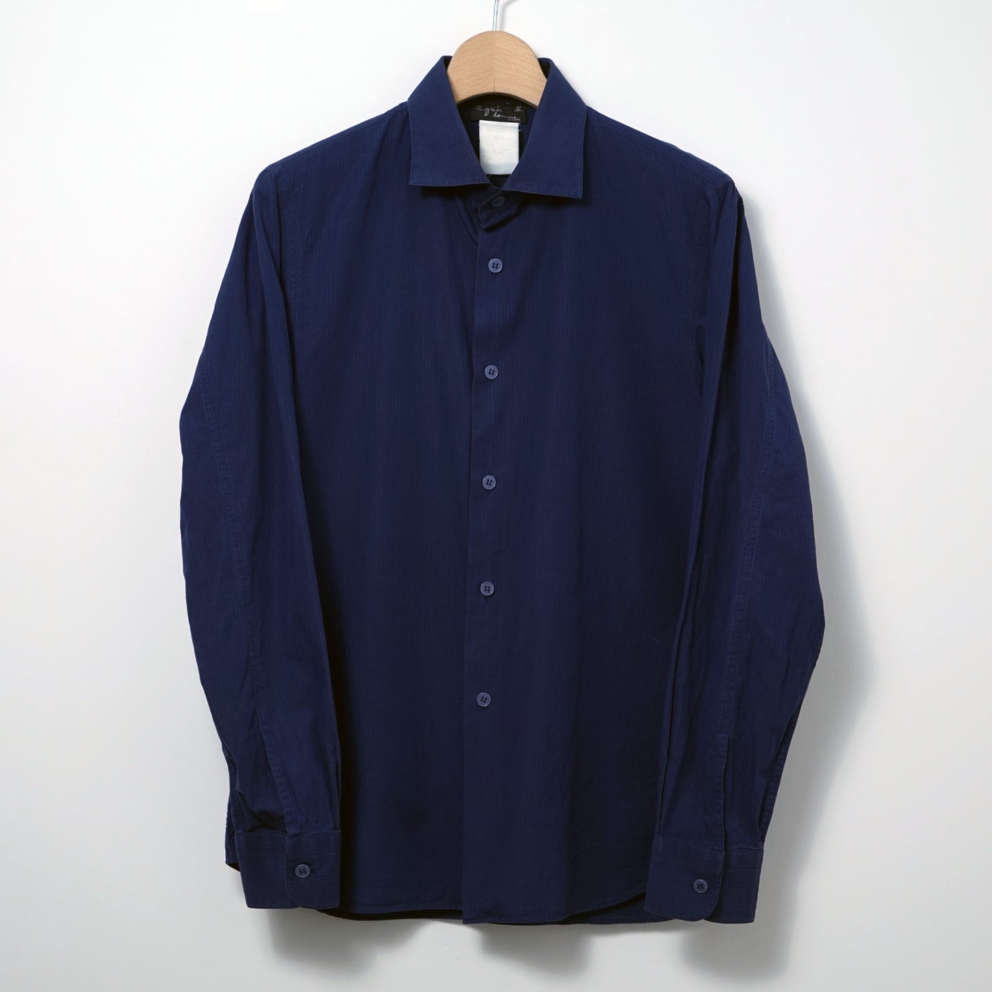 agnès b. homme Cotton Stripe Shirt /  Late ’90s-Early '00s (Made in France)