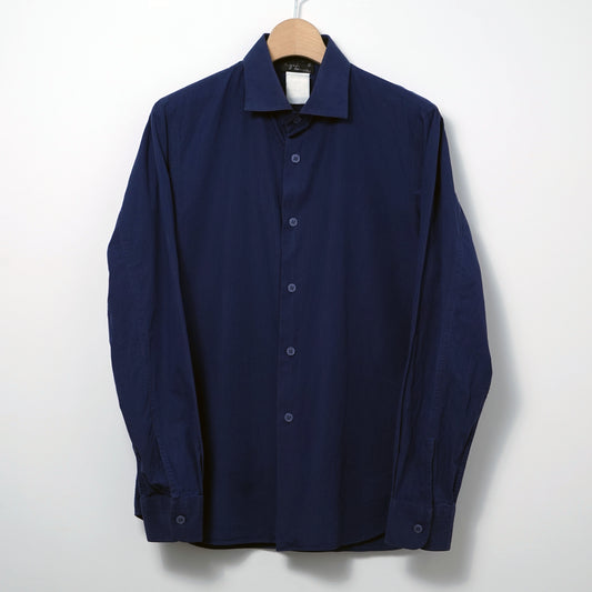 agnès b. homme Cotton Stripe Shirt /  Late ’90s-Early '00s (Made in France)