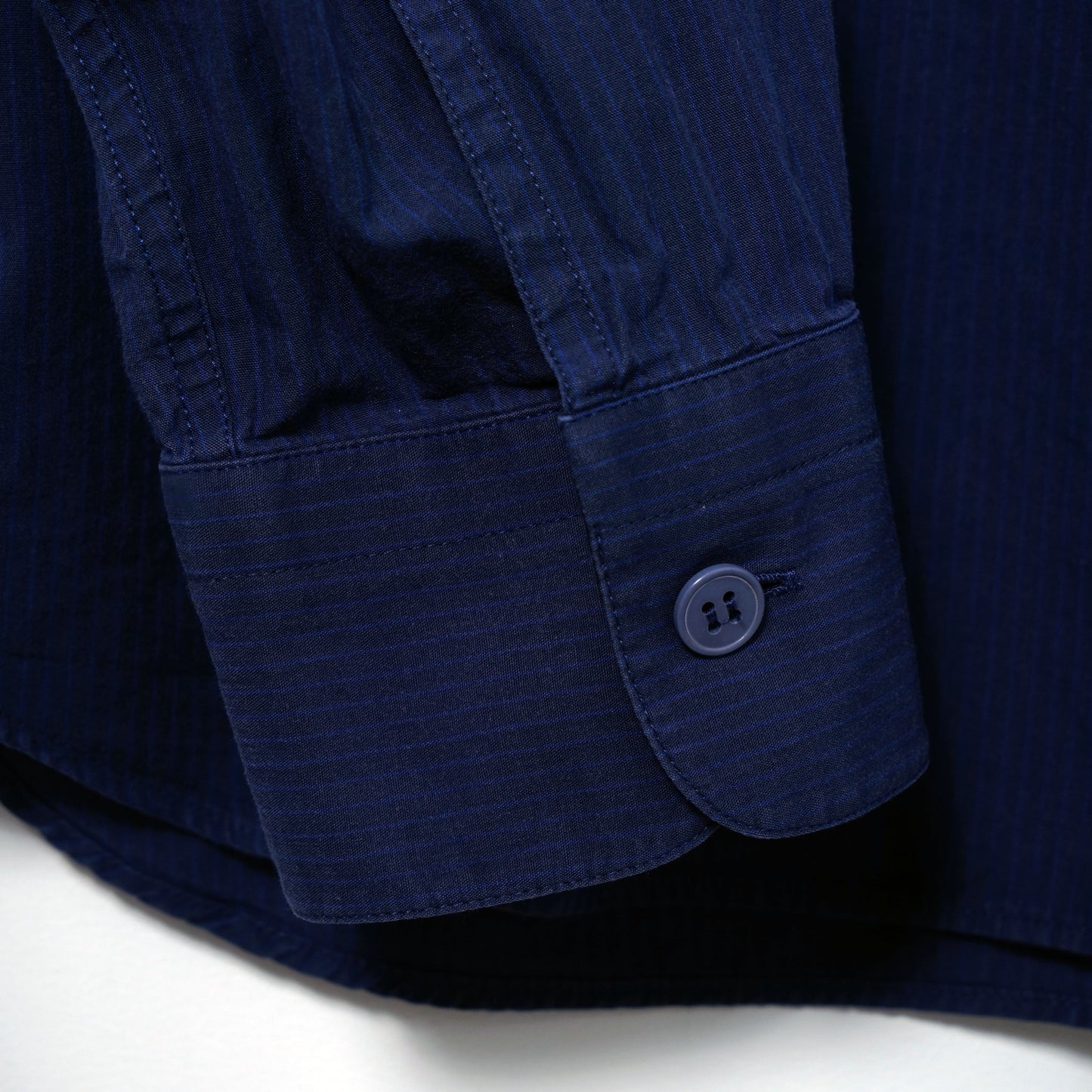 agnès b. homme Cotton Stripe Shirt /  Late ’90s-Early '00s (Made in France)