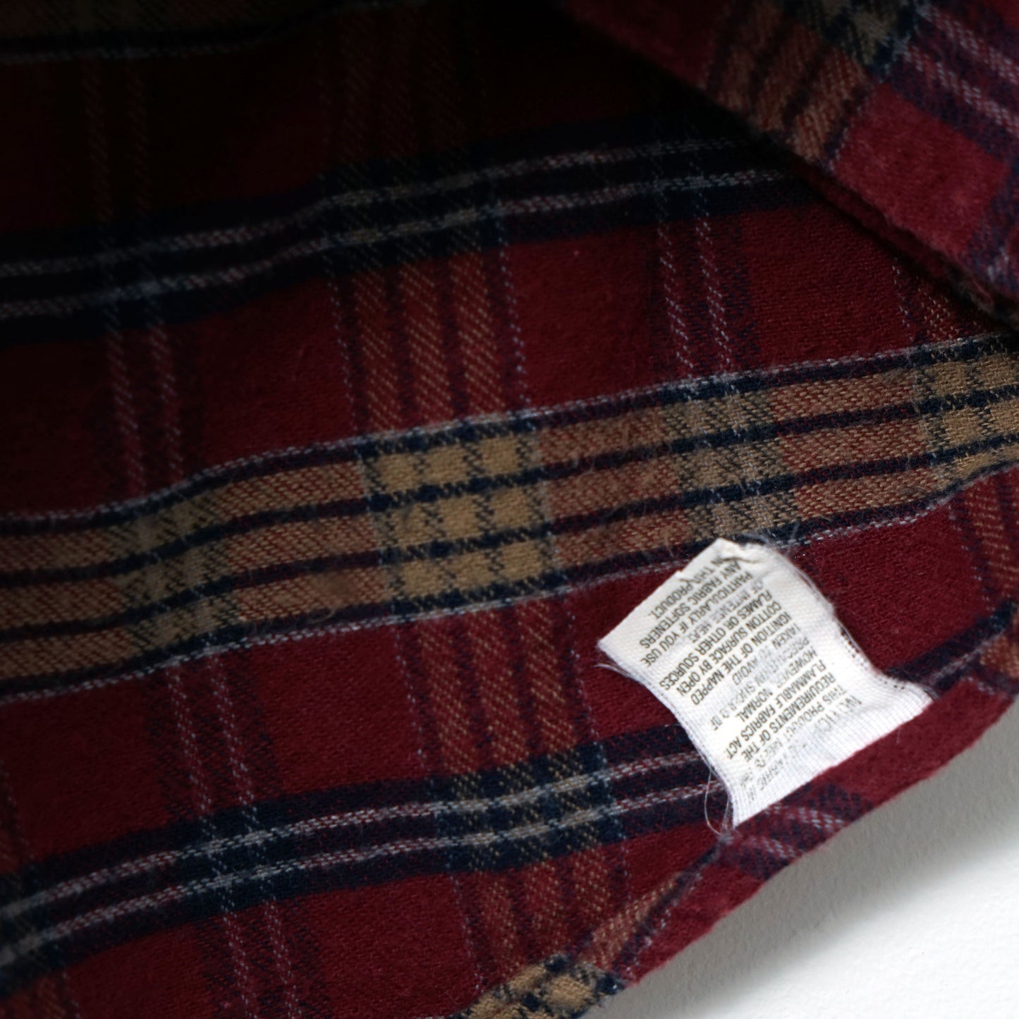 L.L.Bean Cotton Flannel BD Shirt / Early '90s-Early '00s (Made in USA)