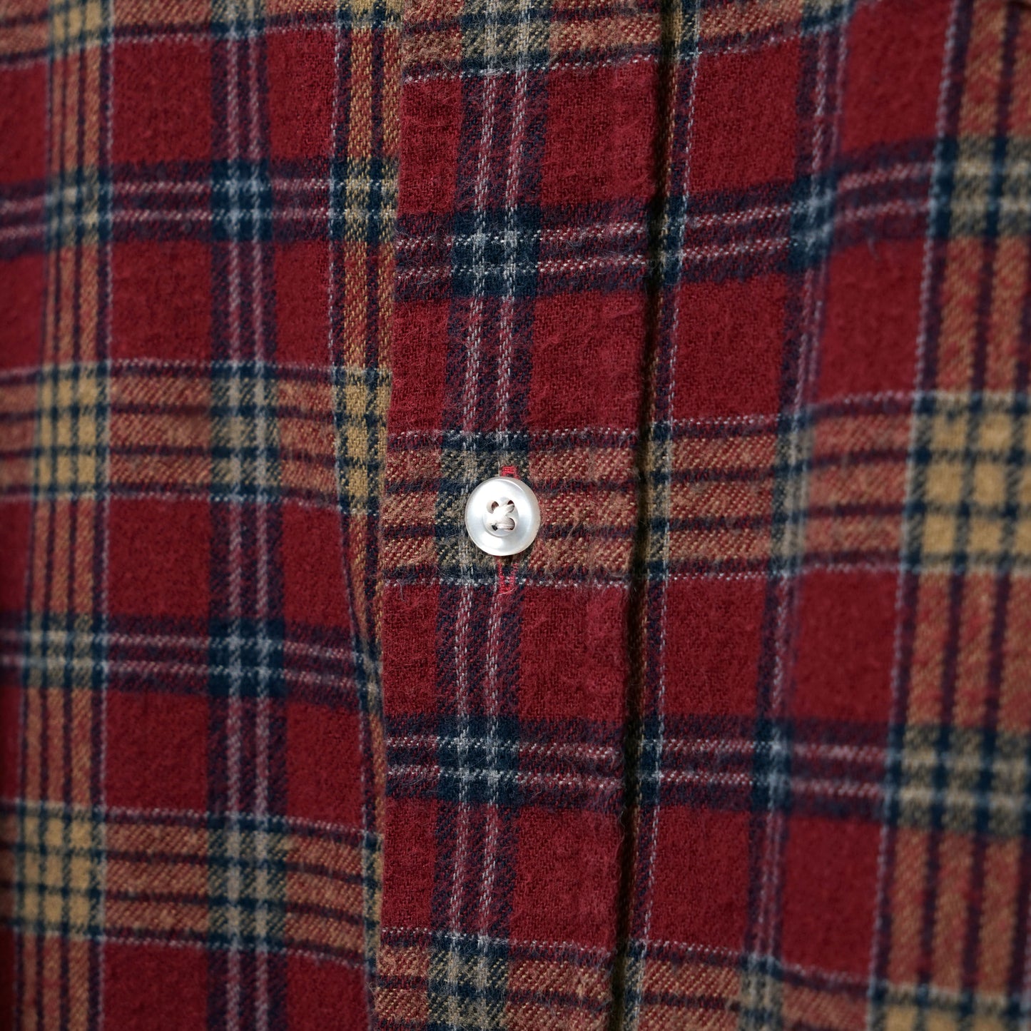 L.L.Bean Cotton Flannel BD Shirt / Early '90s-Early '00s (Made in USA)