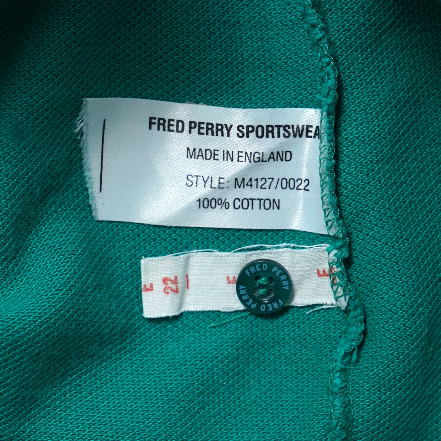 Fred Perry Cotton Pique Polo Shirt / Late '90s-Early '00s (Made in England)