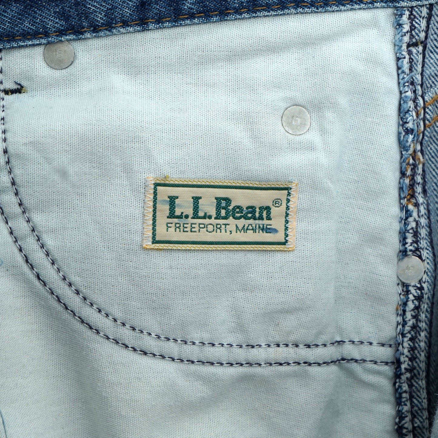 L.L.Bean 5 Pocket Denim Pants / Late ’80s-Ealry '90s (Made in USA)