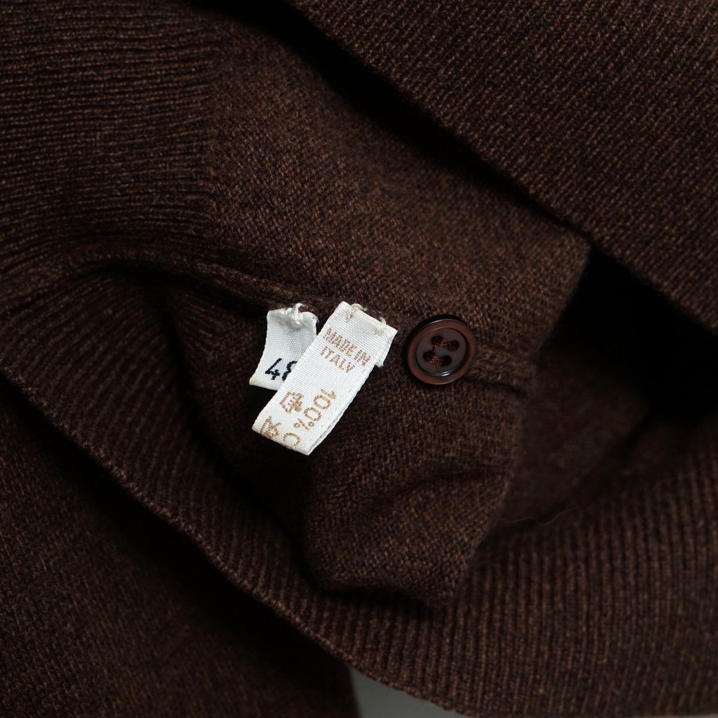 Cains Moore Cashmere Knit Polo/ Late ’80s- Early '90s (Made in Italy)