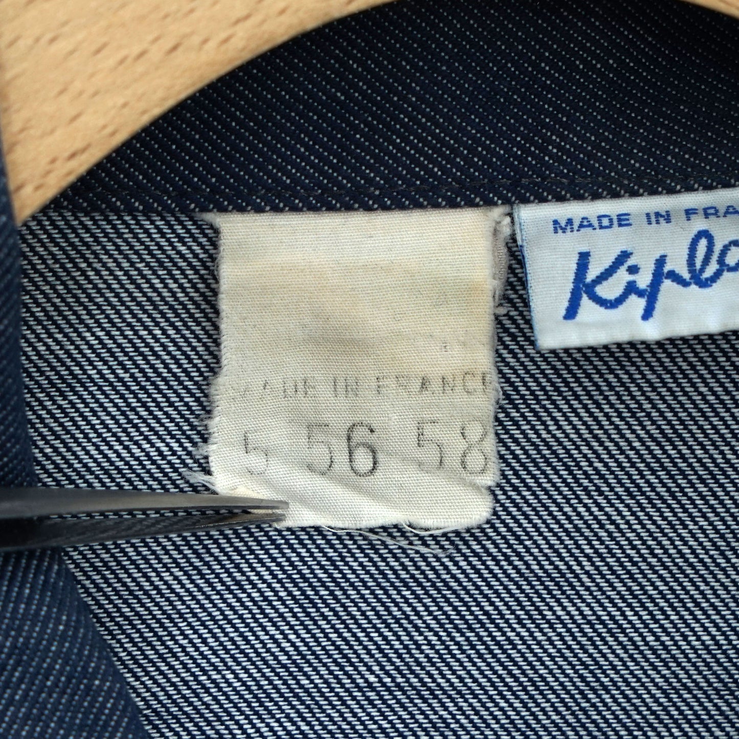 Kiplay Denim Work Jacket / Late ’70s–Early ’80s (Made in France)