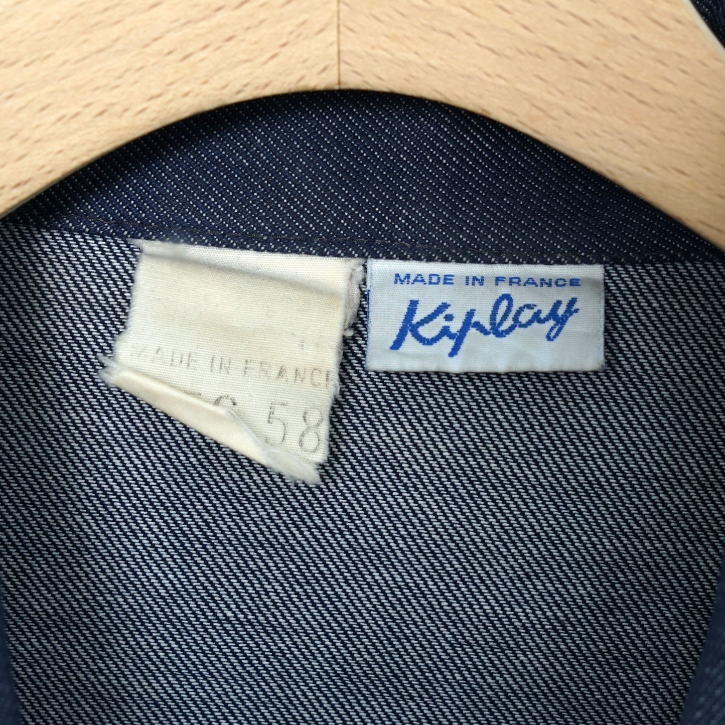 Kiplay Denim Work Jacket / Late ’70s–Early ’80s (Made in France)
