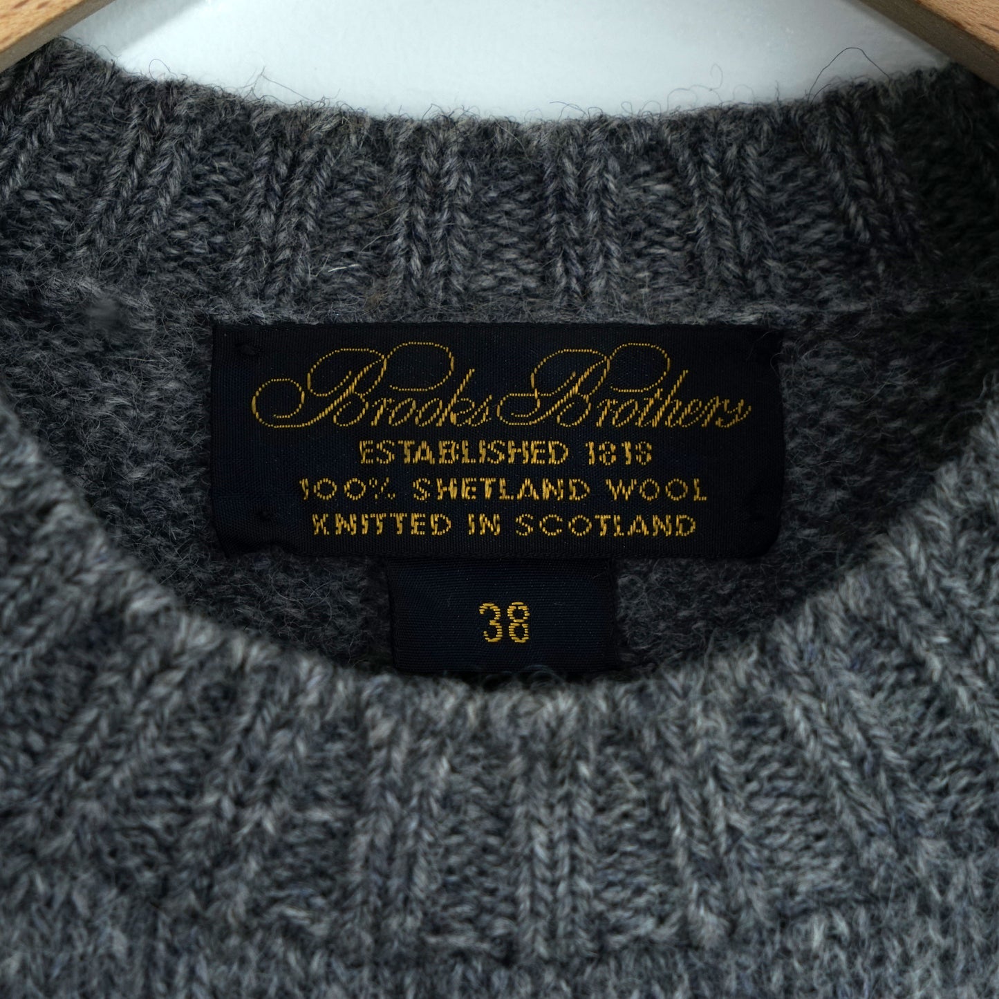 Brooks Brothers Shetland Wool Sweater / Late ’80s–Early ’90s (Made in Scotland)