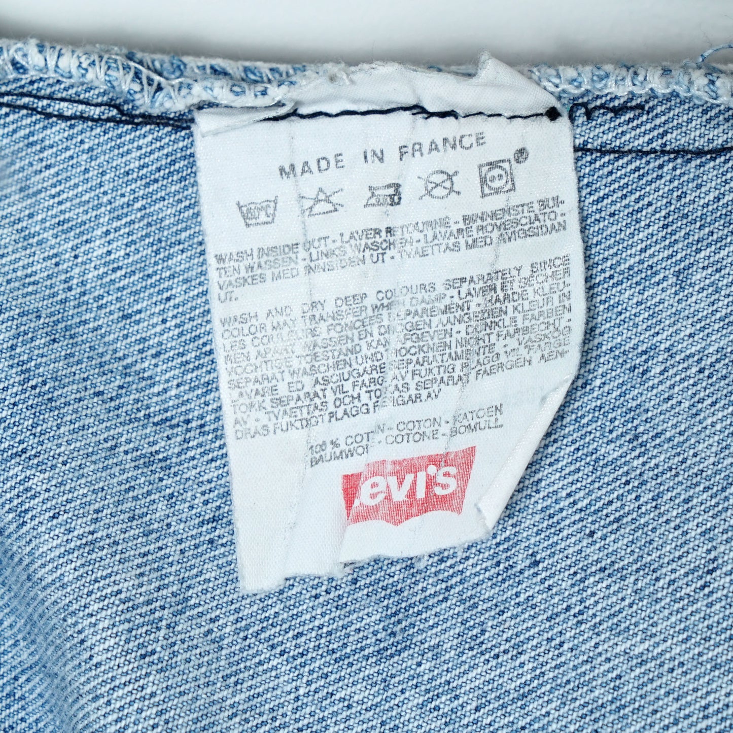 Levi’s 5 Pocket Denim Pants / Late '80s-Early '90s (Made in France)