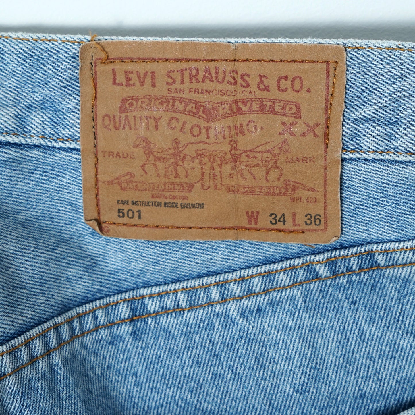 Levi’s 5 Pocket Denim Pants / Late '80s-Early '90s (Made in France)