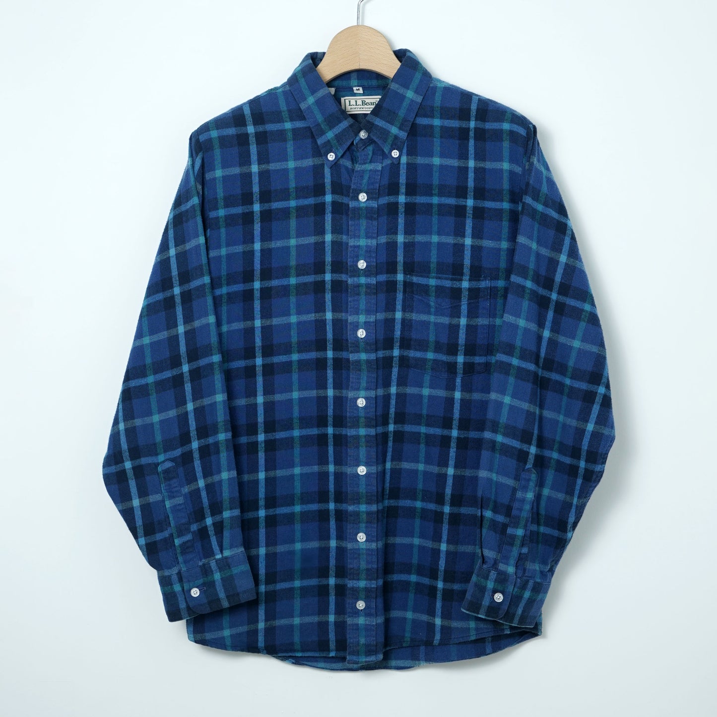 L.L.Bean Cotton Flannel BD Shirt/ Early ’90s–Mid ’90s (Made in USA)