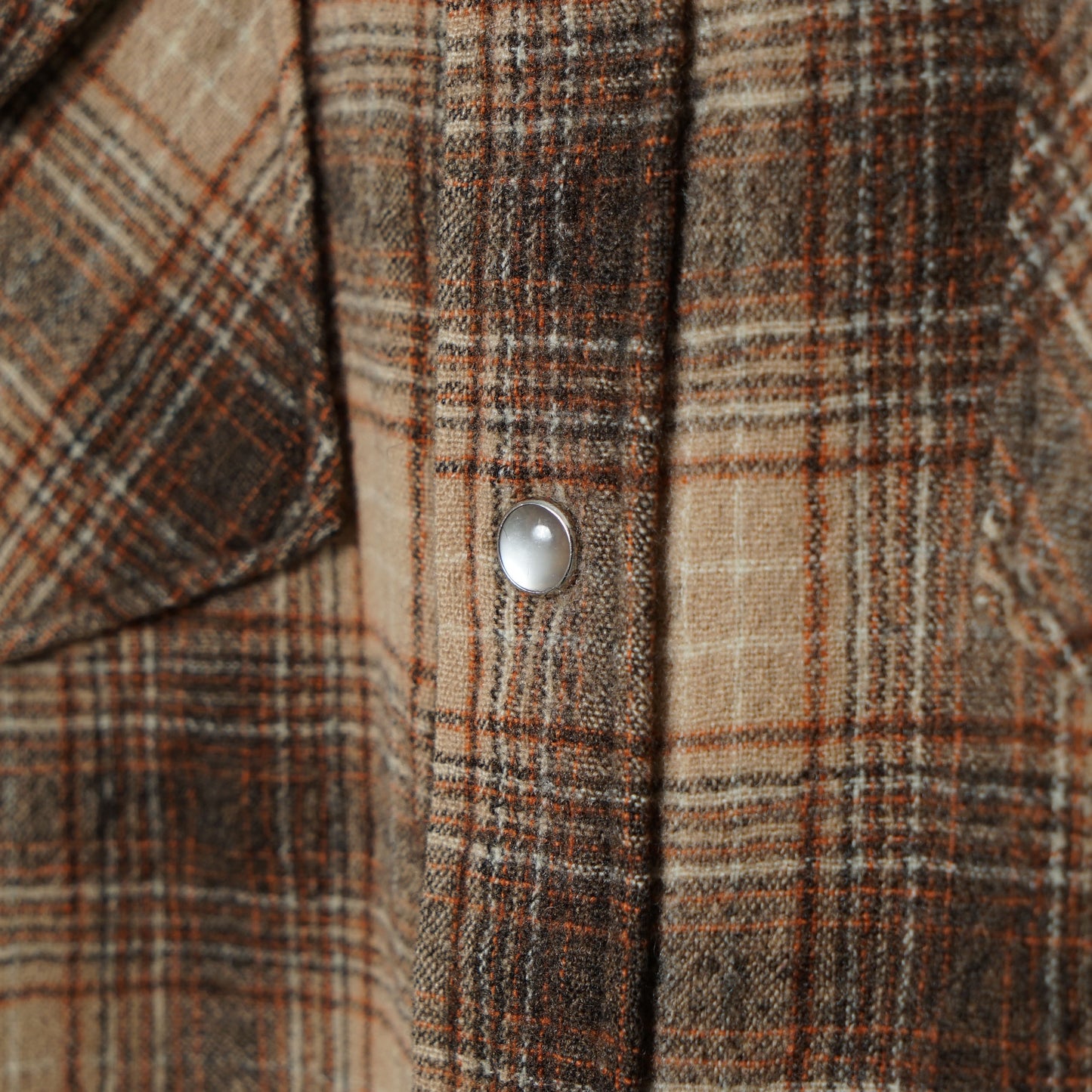 Pendleton Wool Check Western Shirt / Mid ’70s–Early ’80s (Made in USA)